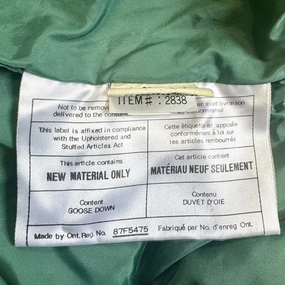 Eddie Bauer: Women’s Vintage Goose Down Deep Green Puffer Vest, Small Petite - Picture 6 of 7